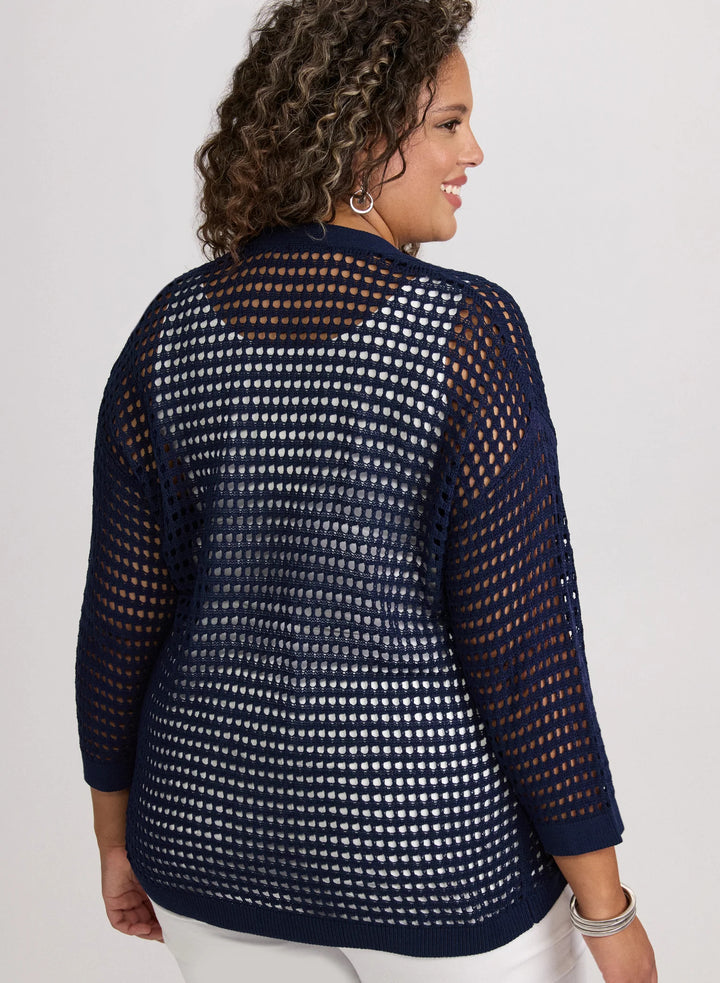 LAURA Open Knit Cardigan