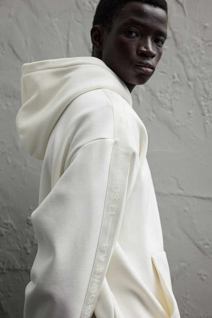 H&M Loose Fit Hoodie with Side Stripes