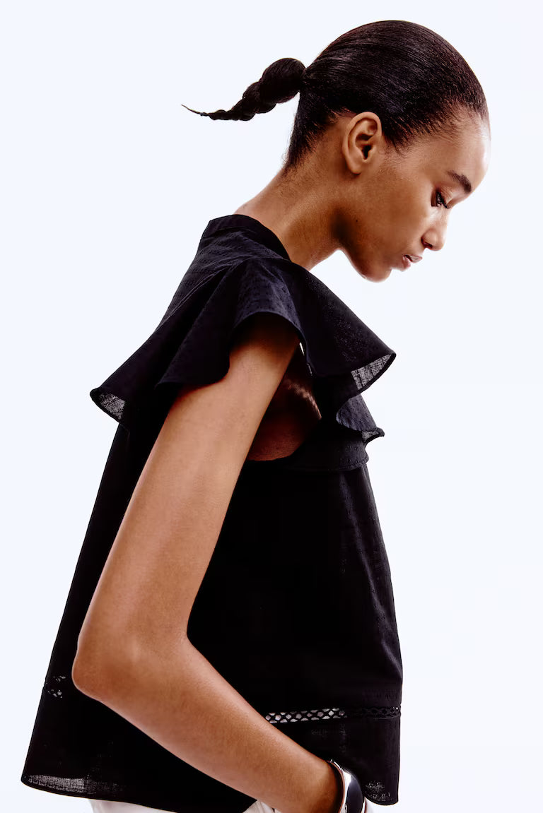 H&M Dobby-Weave Blouse