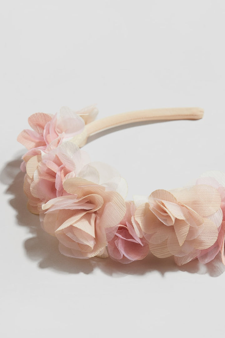 H&M Satin Hairband with Flowers