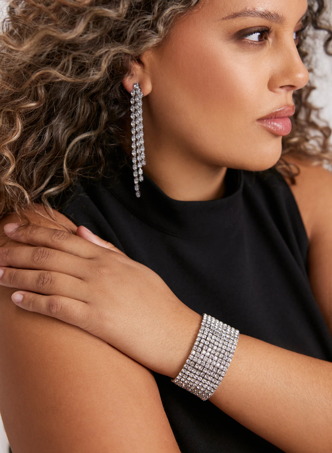 Laura Stretch Rhinestone Bracelet