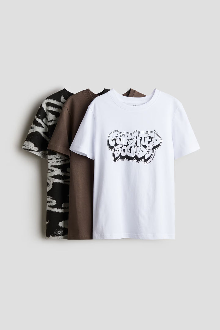 H&M 3-pack Cotton T-shirts