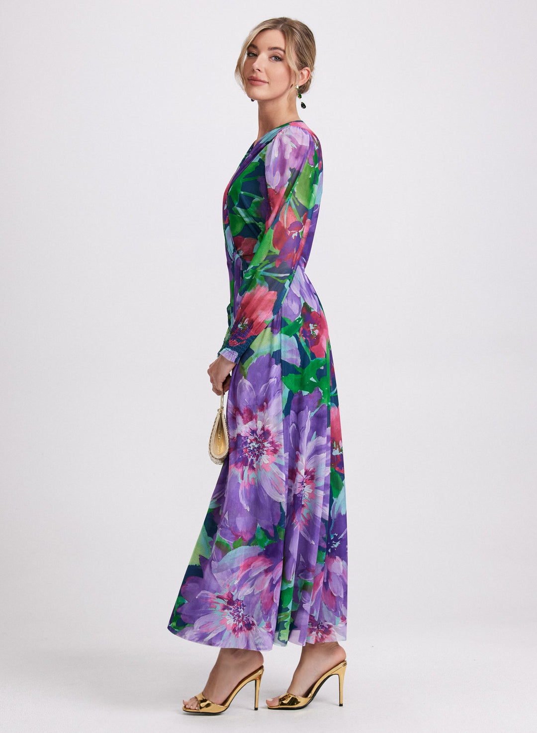 LAURA Floral Chiffon Dress