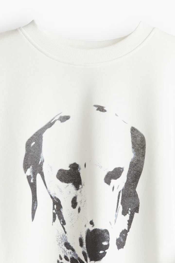 H&M Oversized Printed Sweatshirt