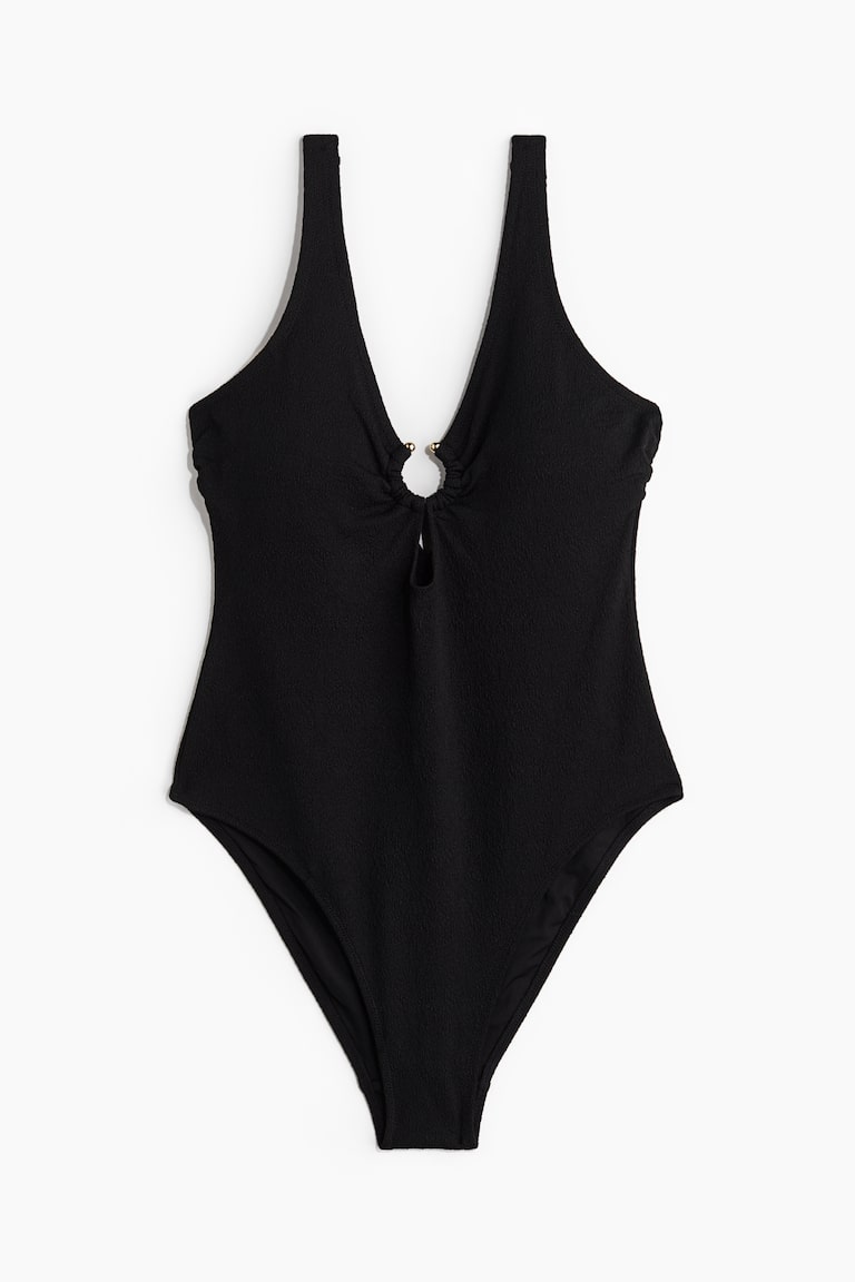H&M Padded-Cup High-Leg Swimsuit