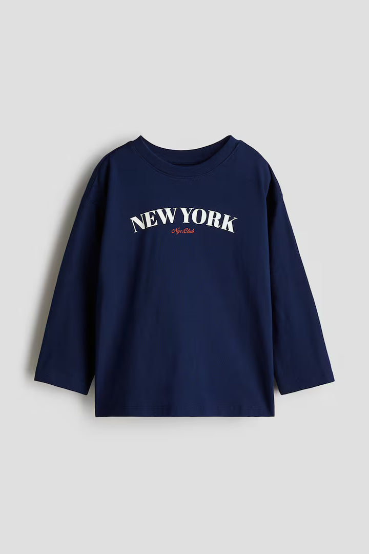 H&M Cotton T-Shirt with Motif