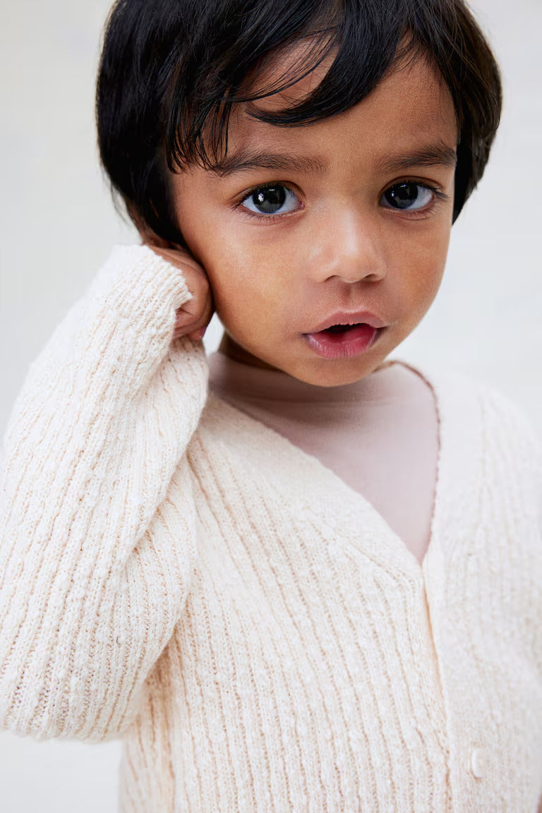 H&M Oversized bouclé-knit cardigan