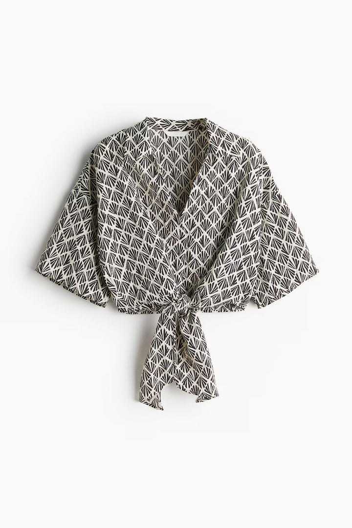 H&M Blouse with Tie Detail
