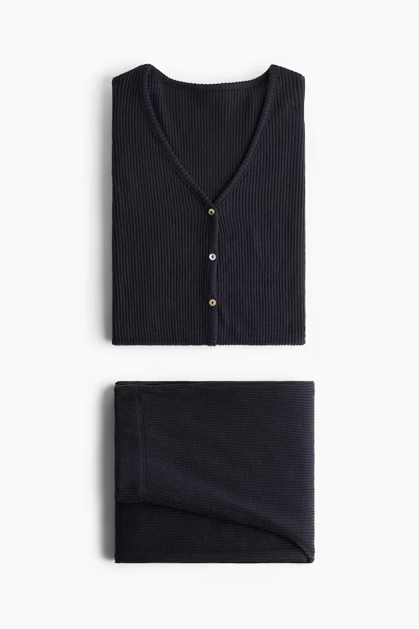 H&M Ribbed jersey pyjamas