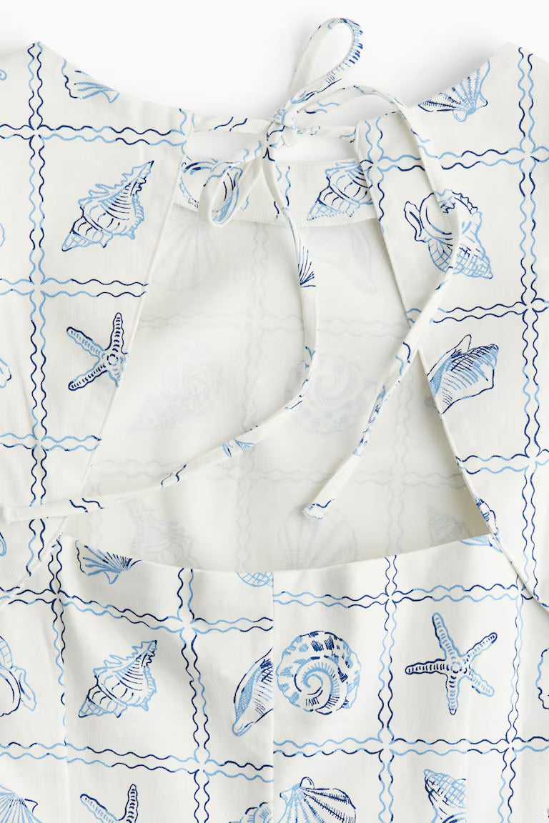 H&M Open-Back Cotton Dress