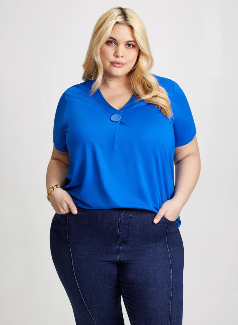 LAURA Button Detail T-Shirt