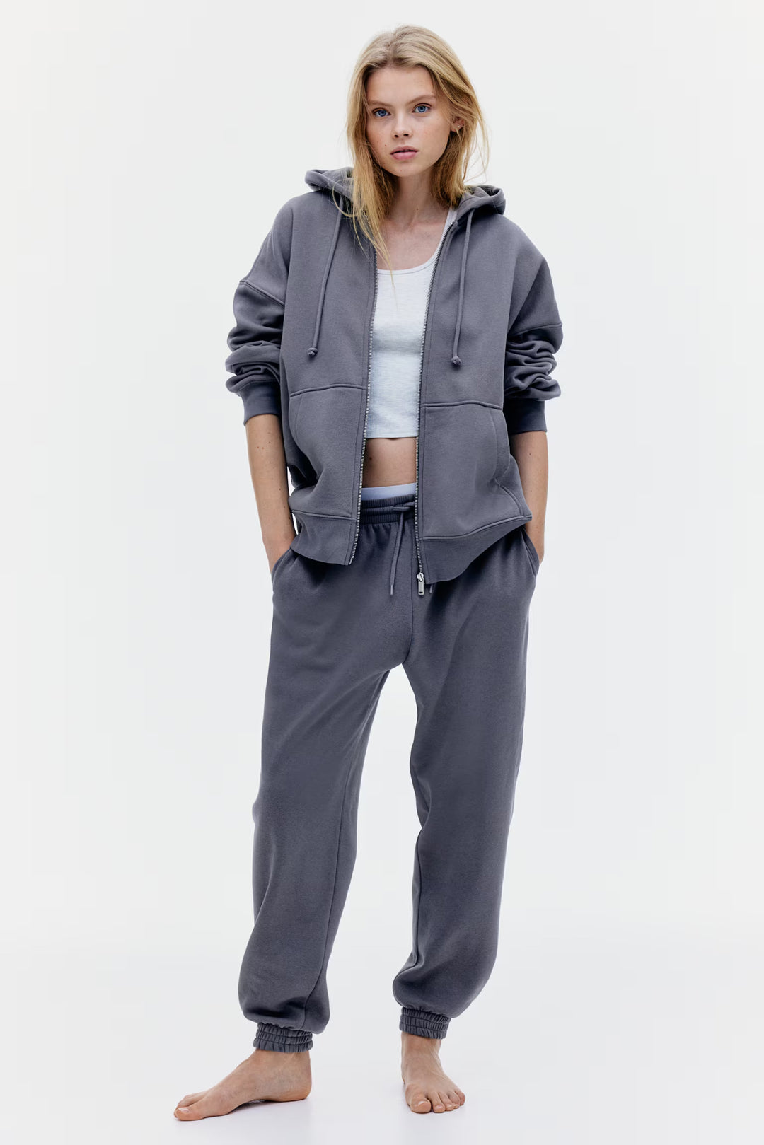 H&M Oversized Hooded Jacket