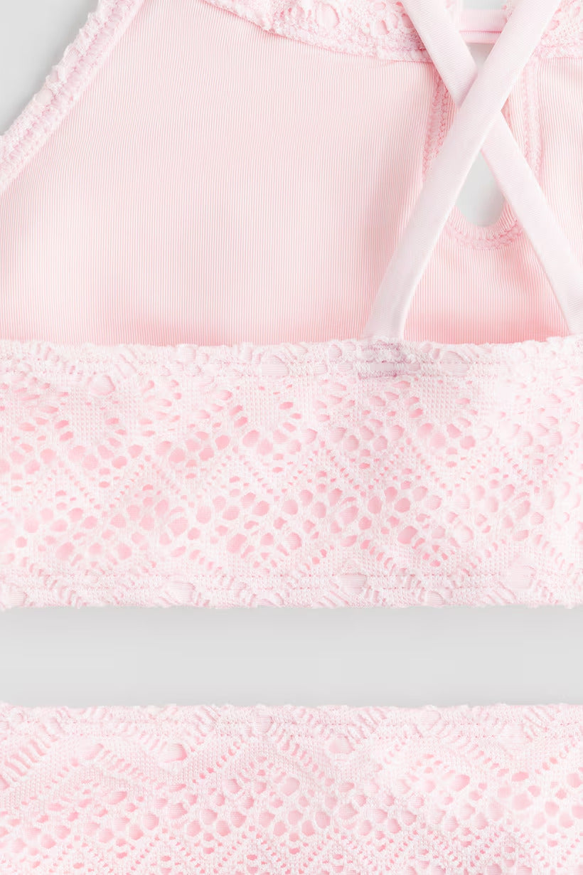 H&M Crochet-Look Two-Piece Swimsuit