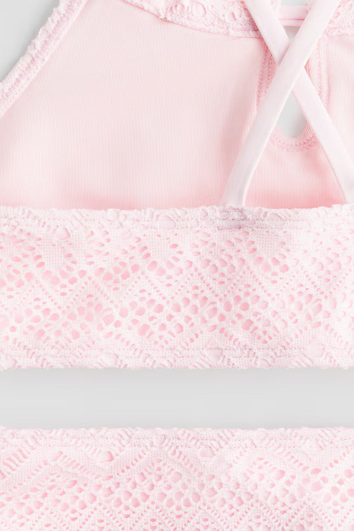 H&M Crochet-Look Two-Piece Swimsuit