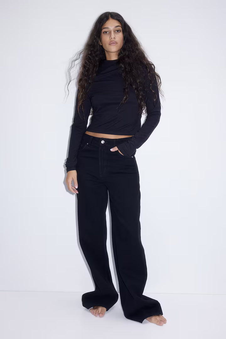 H&M MOCK TURTLENECK TOP