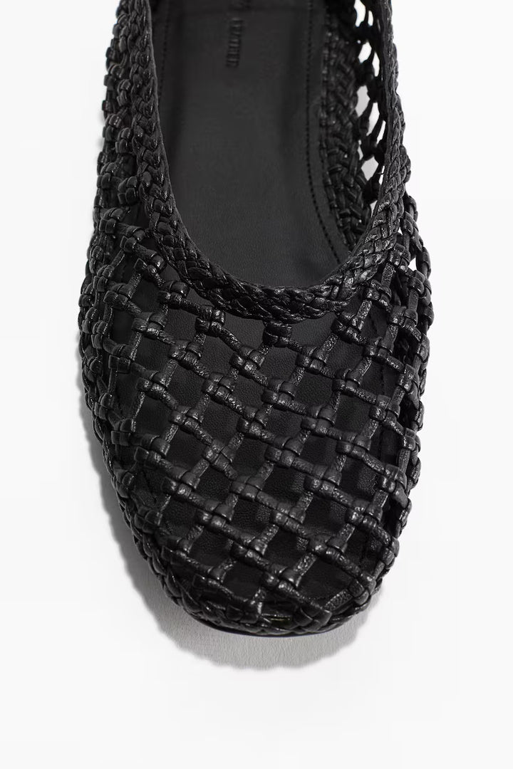 H&M Braided Leather Flats
