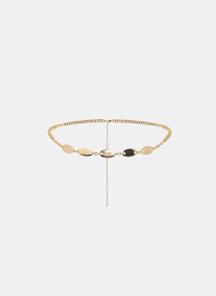 Laura Chain Link Oval Disc Belt