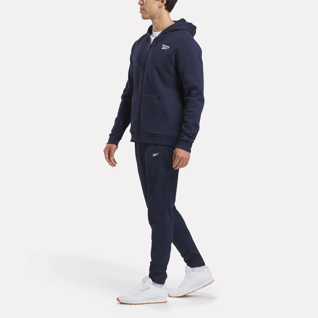 Reebok Men's Reebok Identity Small Logo Fleece Full-Zip Hoodie