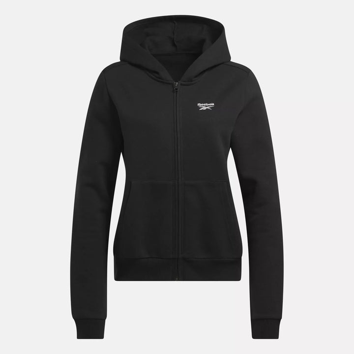 Reebok Women's Reebok Identity Small Logo Fleece Full-Zip Hoodie