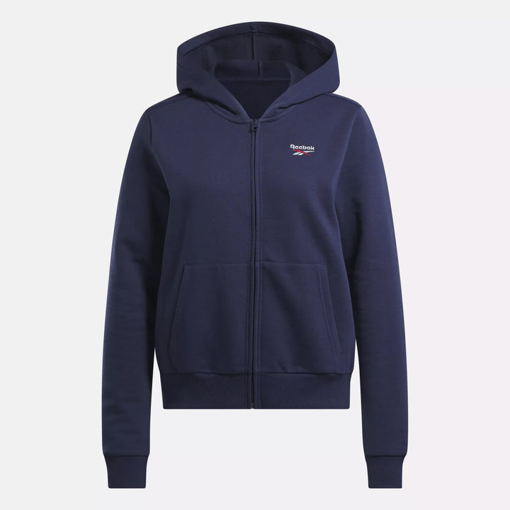 Reebok Women's Reebok Identity Small Logo Fleece Full-Zip Hoodie