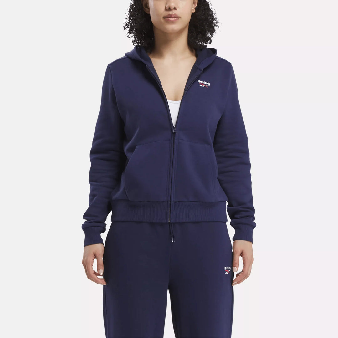 Reebok Women's Reebok Identity Small Logo Fleece Full-Zip Hoodie