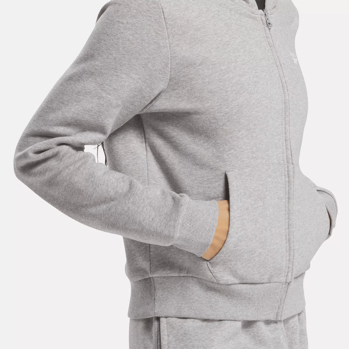 Reebok Women's Reebok Identity Small Logo Fleece Full-Zip Hoodie