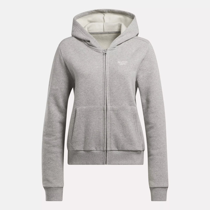 Reebok Women's Reebok Identity Small Logo Fleece Full-Zip Hoodie