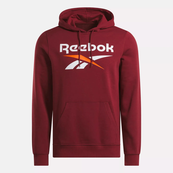 Reebok Men's Reebok Identity Fleece Stacked Logo Pullover Hoodie