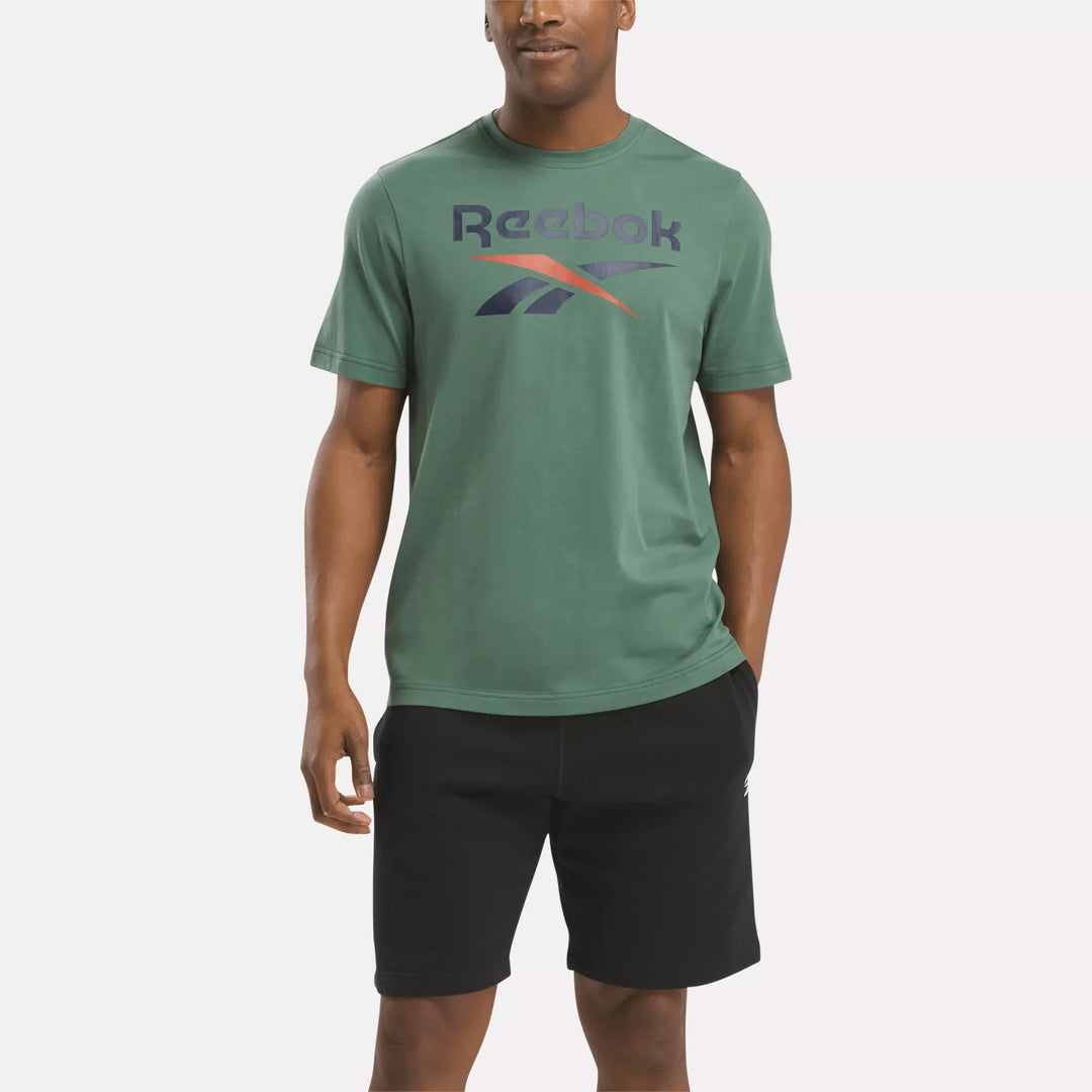 Reebok Men's Reebok Identity Big Stacked Logo T-Shirt