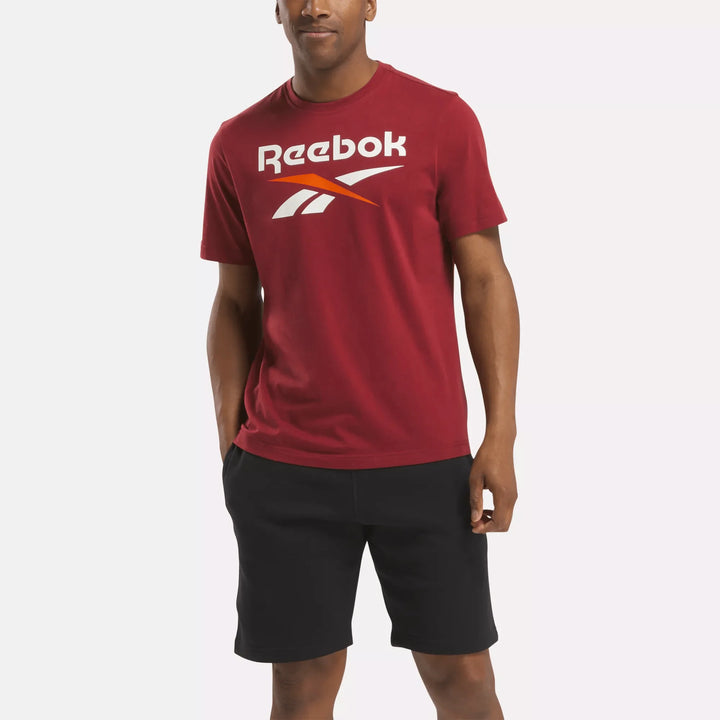 Reebok Men's Reebok Identity Big Stacked Logo T-Shirt