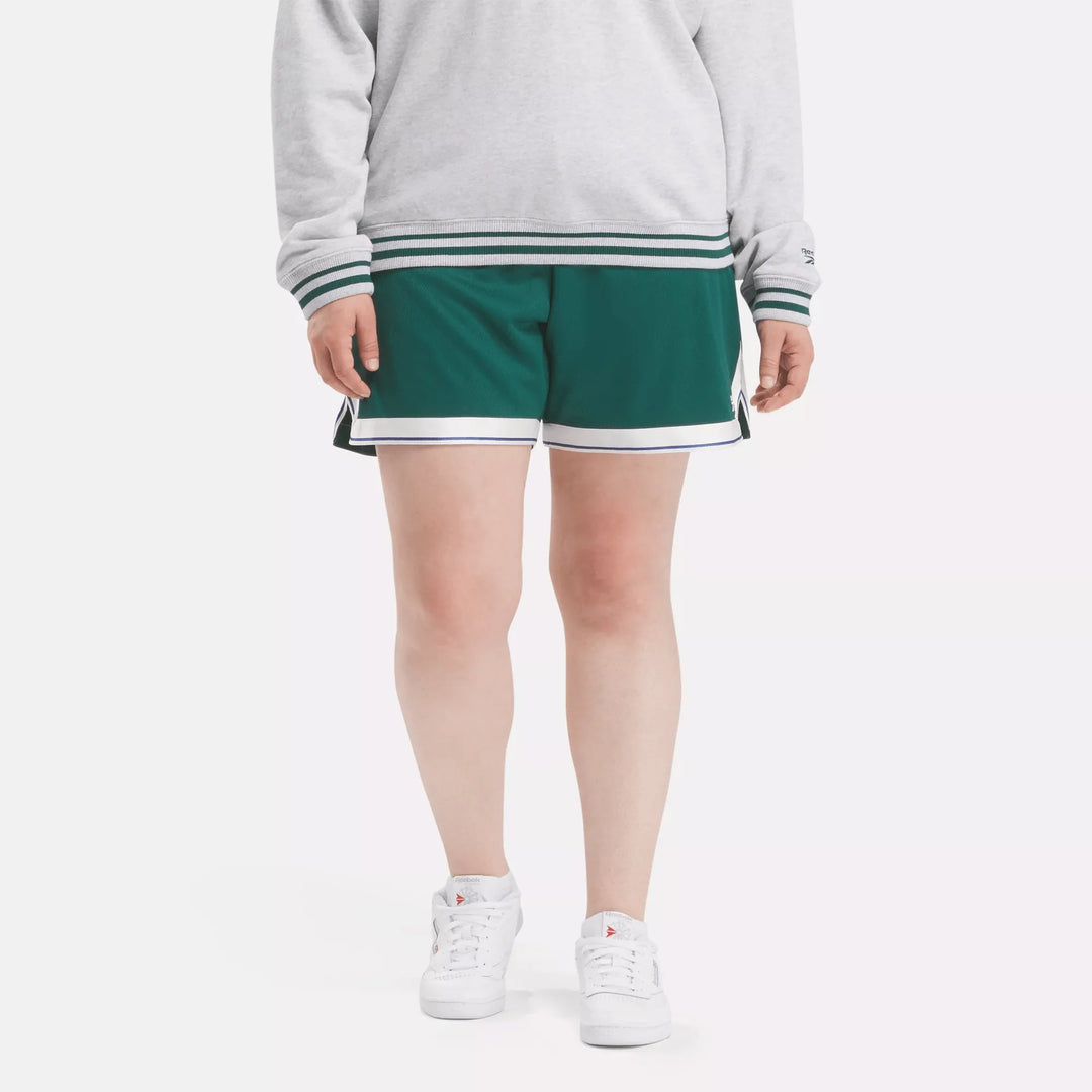 Reebok Women's Doubleknit Mesh Shorts (Plus Size)