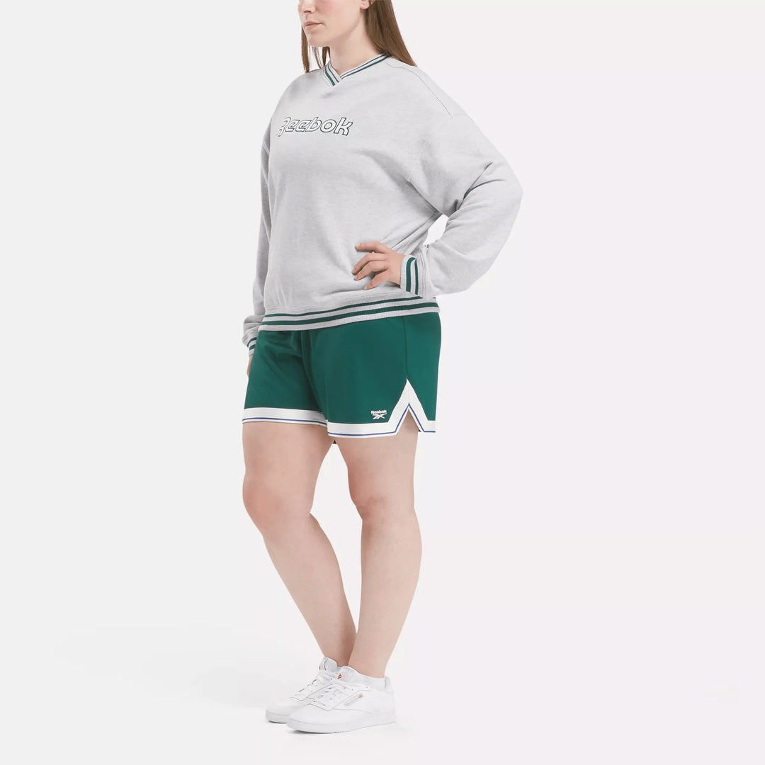 Reebok Women's Doubleknit Mesh Shorts (Plus Size)