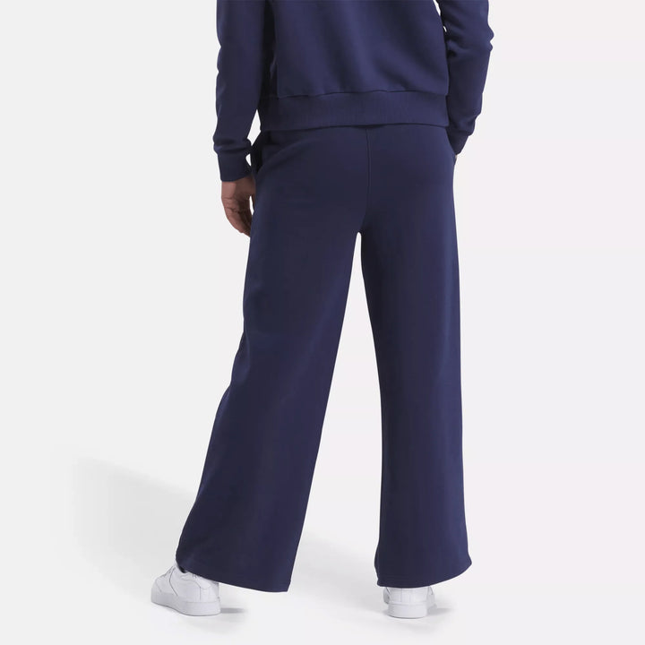 Women's Reebok Identity Small Logo Fleece Wide Leg Pants