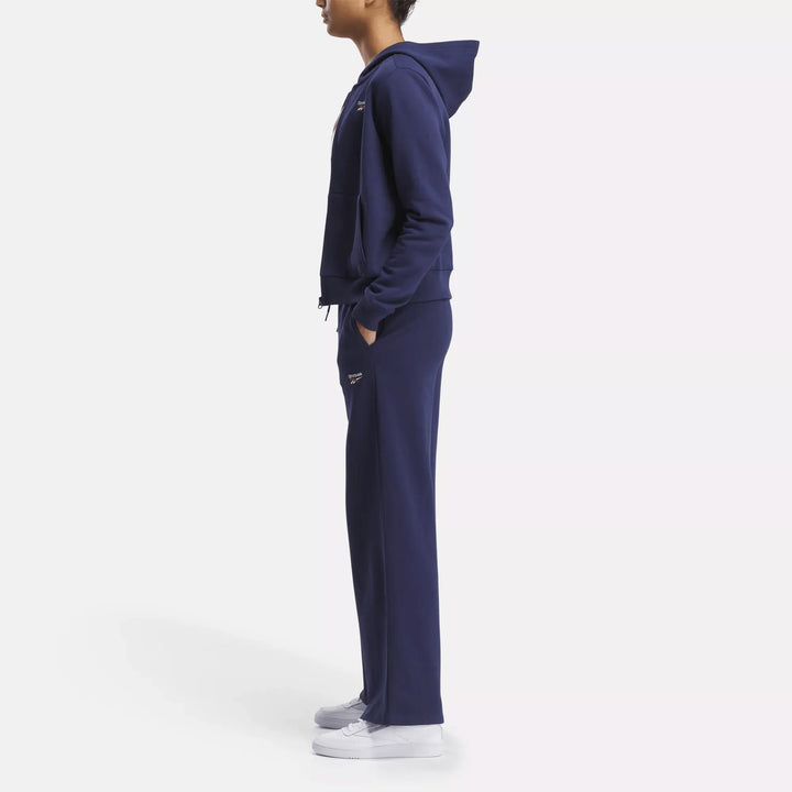 Women's Reebok Identity Small Logo Fleece Wide Leg Pants