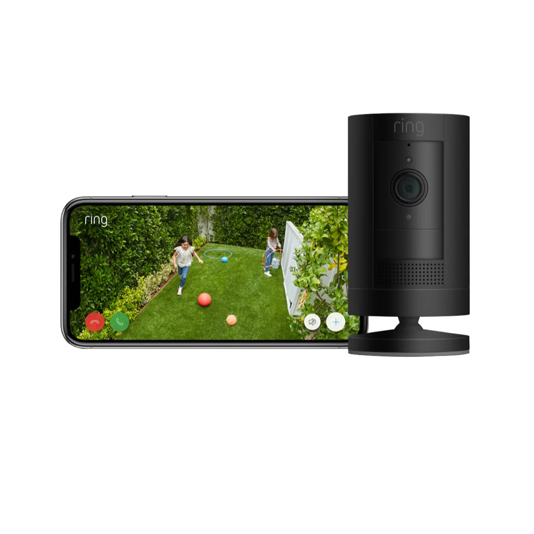 Ring Wired Floodlight Cam Pro with 2K Video and Outdoor Cam (Stick Up Cam) Battery Security Camera Bundle