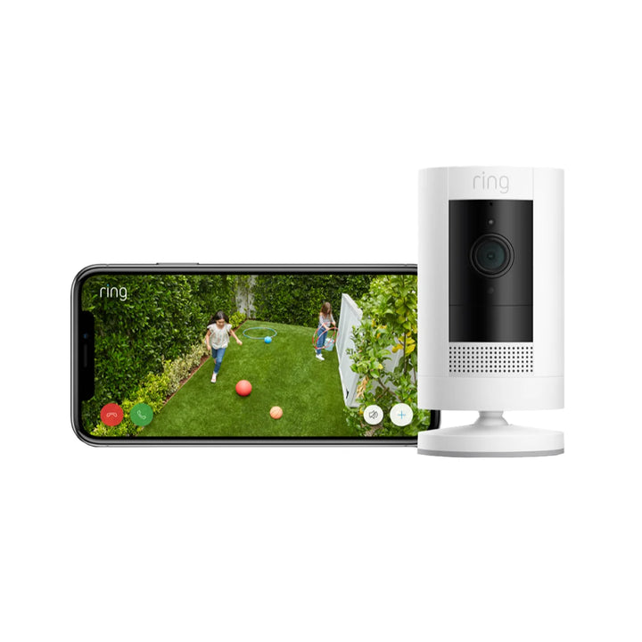 Ring Wired Floodlight Cam Pro with 2K Video and Outdoor Cam (Stick Up Cam) Battery Security Camera Bundle