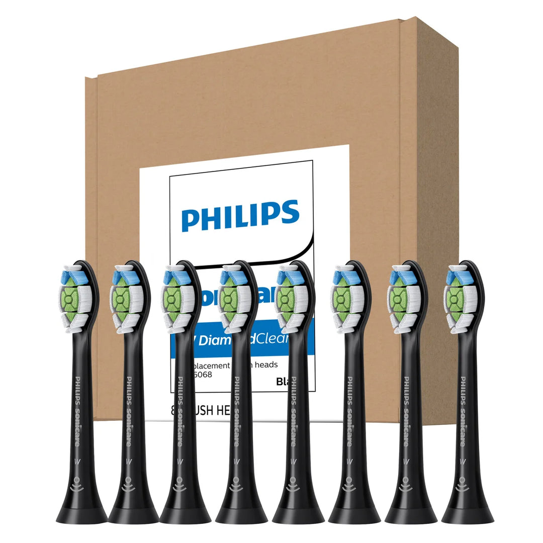 Philips Sonicare DiamondClean, Replacement Electric Toothbrush Heads, Medium Bristle, 8-count