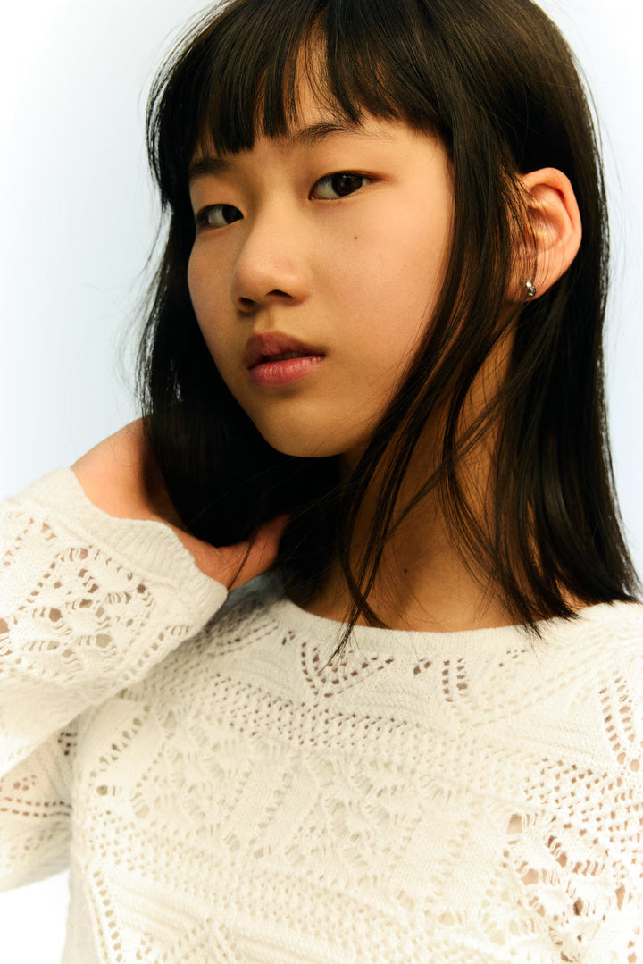 H&M Pointelle-Knit Short Top