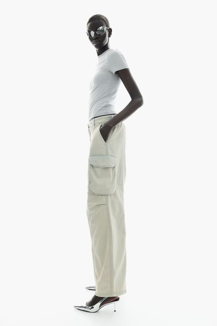 H&M Baggy Low Cargo Jeans