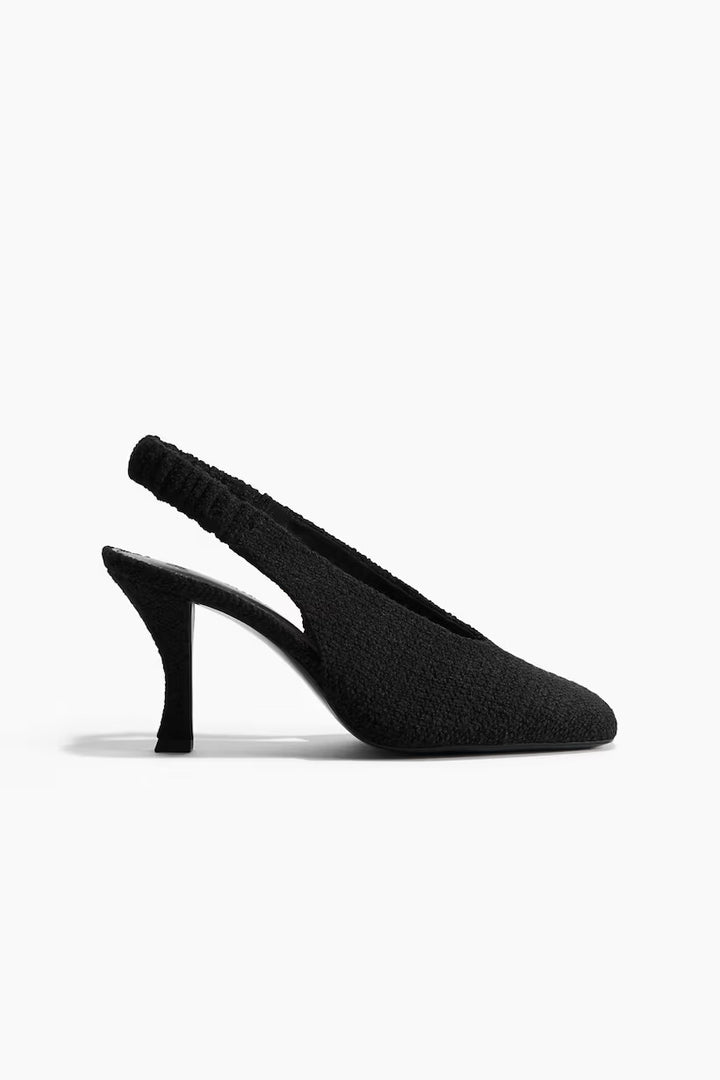 H&M Slingback Bouclé Pumps