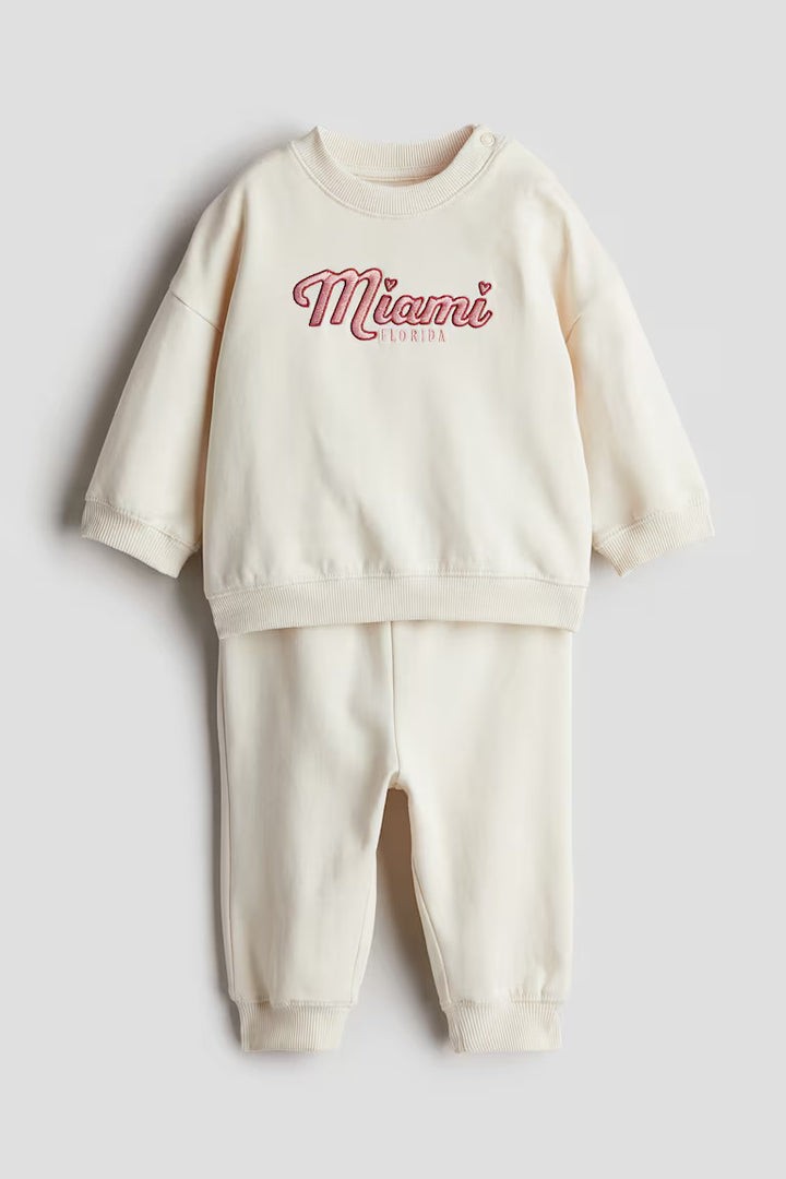 H&M 2-piece Set with Text Motif