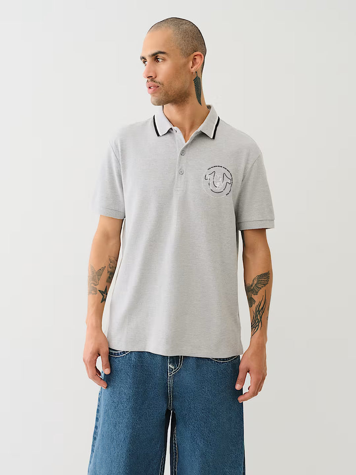 TRUE RELIGION RELAXED POLO SHIRT