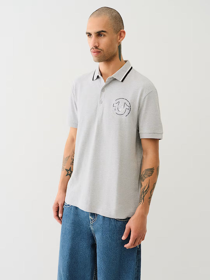 TRUE RELIGION RELAXED POLO SHIRT