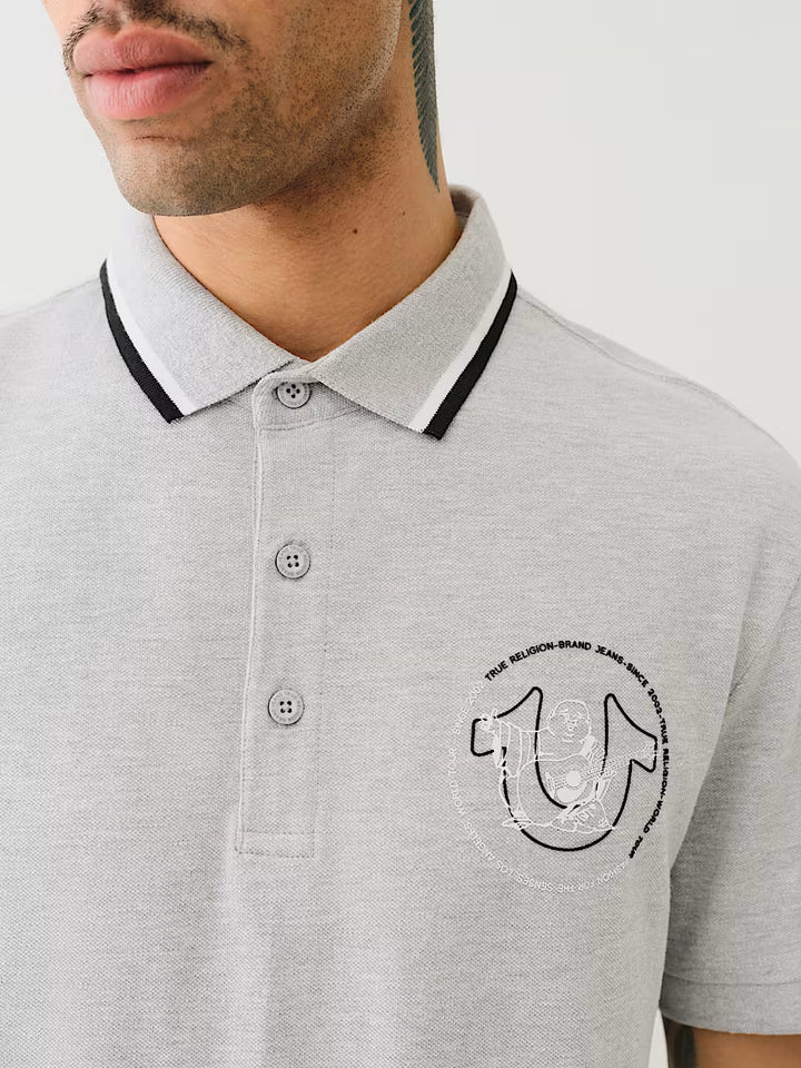 TRUE RELIGION RELAXED POLO SHIRT