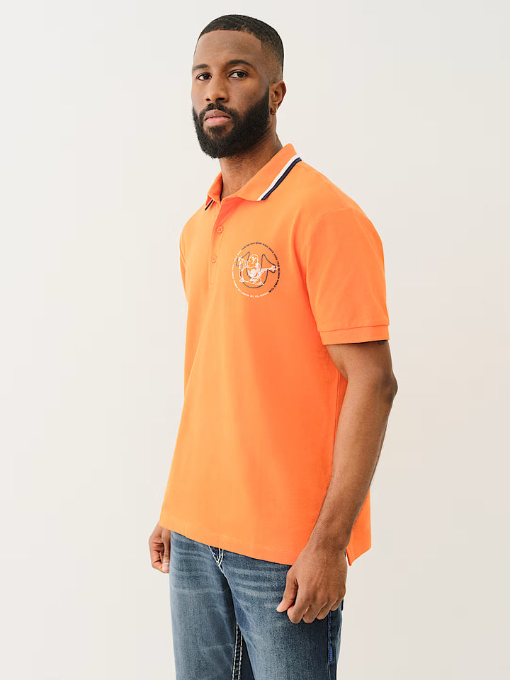 TRUE RELIGION RELAXED POLO SHIRT