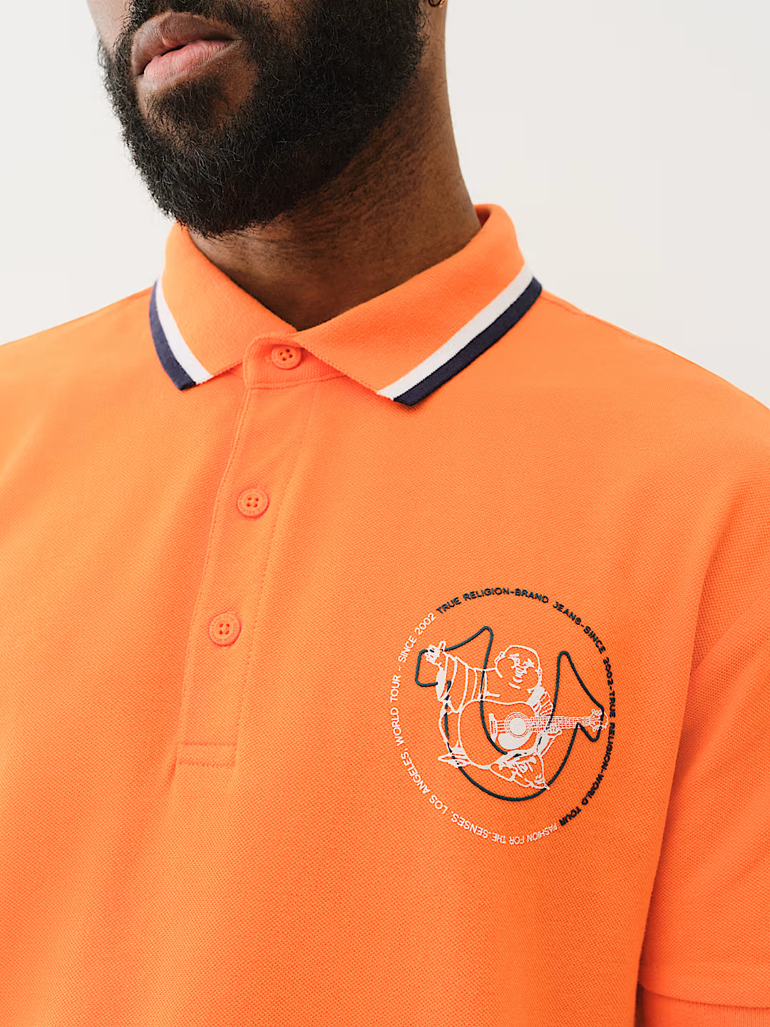 TRUE RELIGION RELAXED POLO SHIRT
