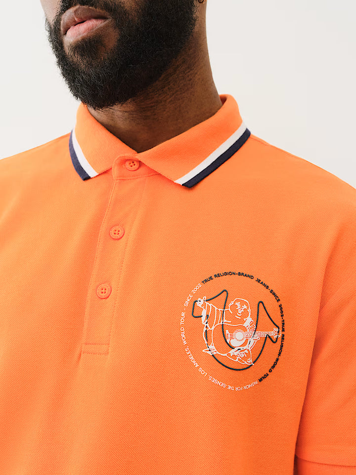 TRUE RELIGION RELAXED POLO SHIRT