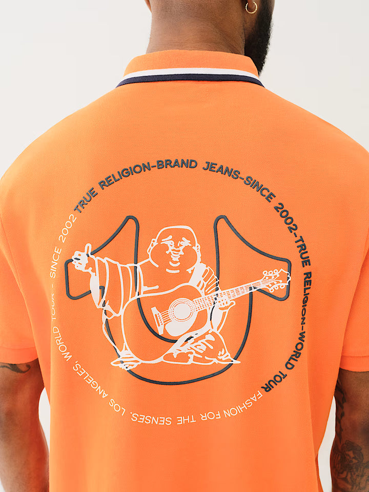 TRUE RELIGION RELAXED POLO SHIRT
