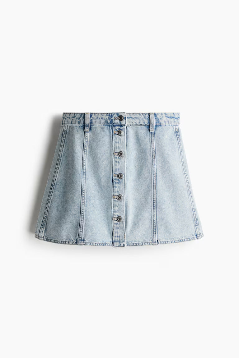 H&M A-LINE DENIM MINI SKIRT