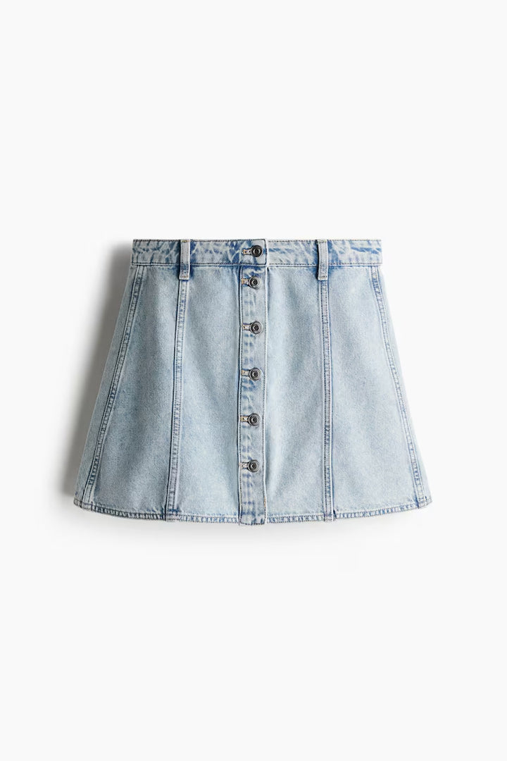 H&M A-LINE DENIM MINI SKIRT